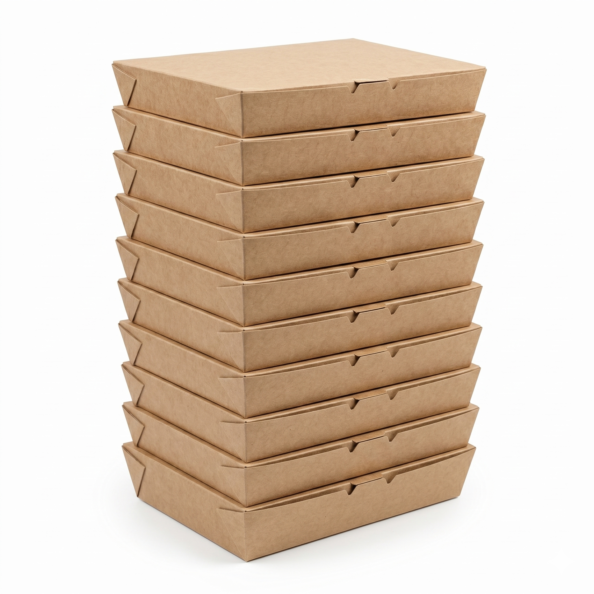34 oz Kraft Paper Food Boxes | Takeout Containers for Restaurants & Catering | 300 per Case