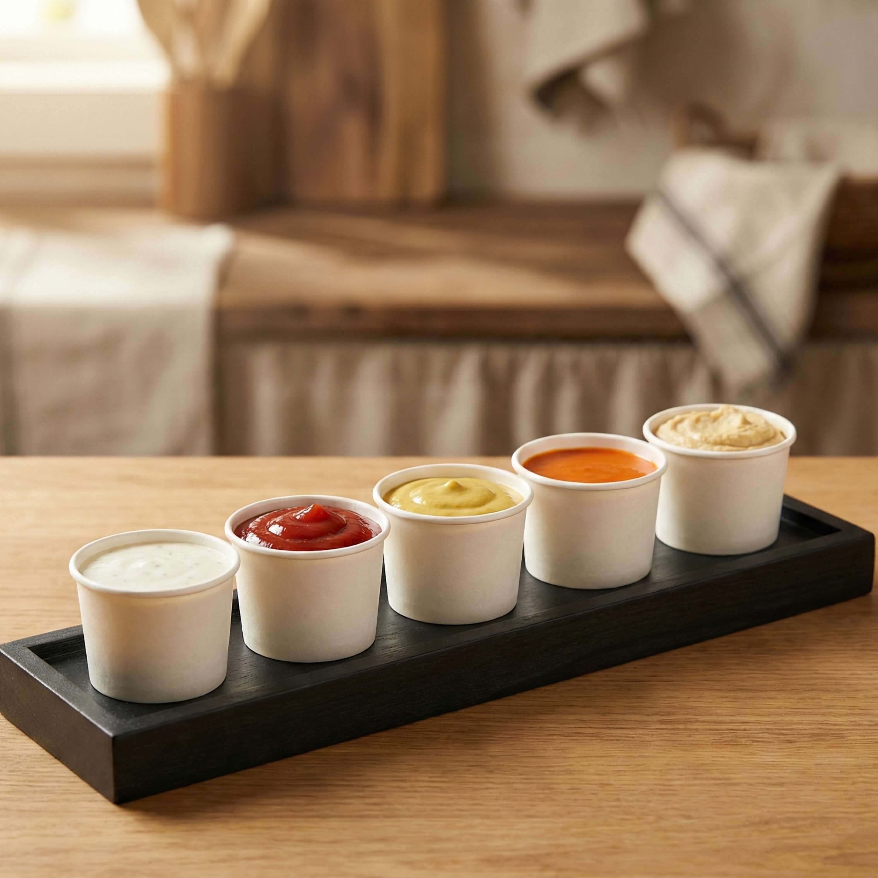 3 oz Paper Sauce Cups | Bulk Condiment & Portion Cups for Restaurants | 2,000/Case