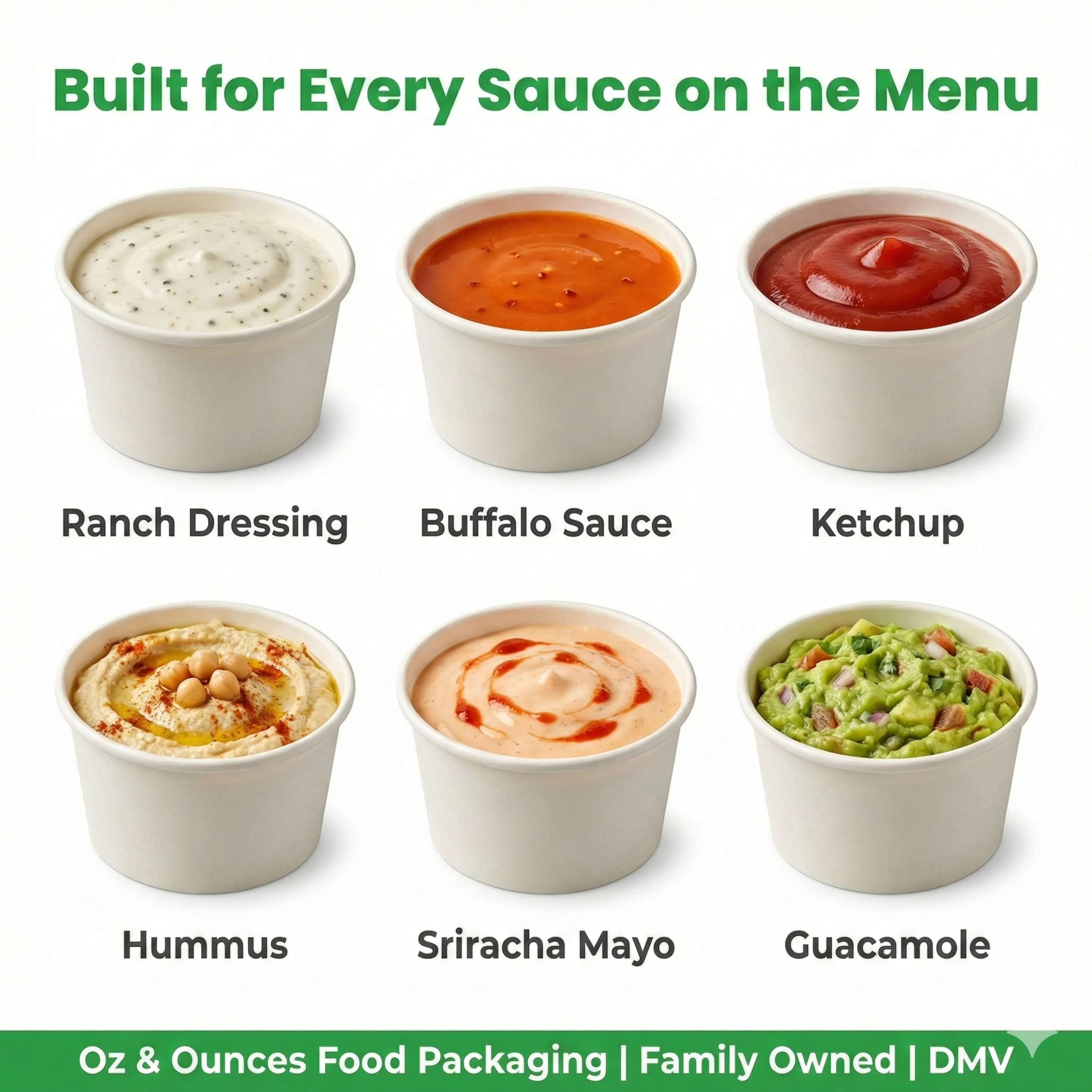 3 oz Paper Sauce Cups | Bulk Condiment & Portion Cups for Restaurants | 2,000/Case