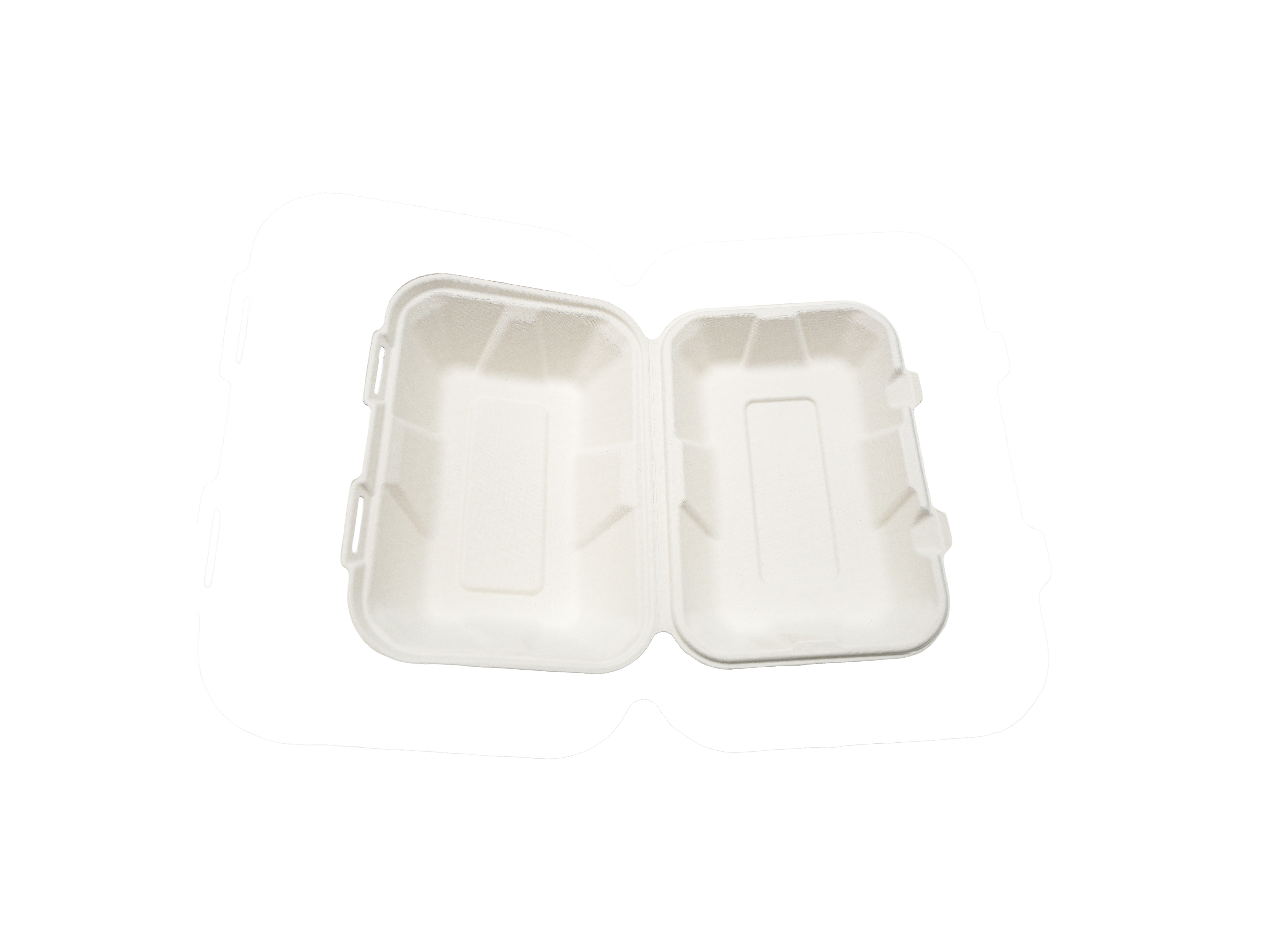 9"x 6" - Biodegradable Clamshell