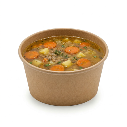 12.8 oz Paper Bowls | Bulk Hot Food Bowls for Restaurants | 600/Case