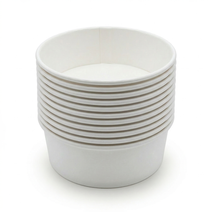 12.8 oz Paper Bowls | Bulk Hot Food Bowls for Restaurants | 600/Case
