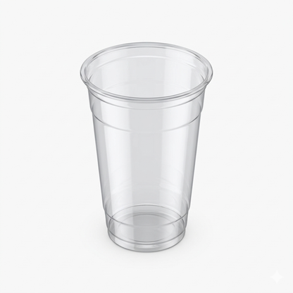 20 oz PET Clear Cold Cups | Plastic Cups for Iced Drinks, Smoothies & Beverages | 1000 per Case