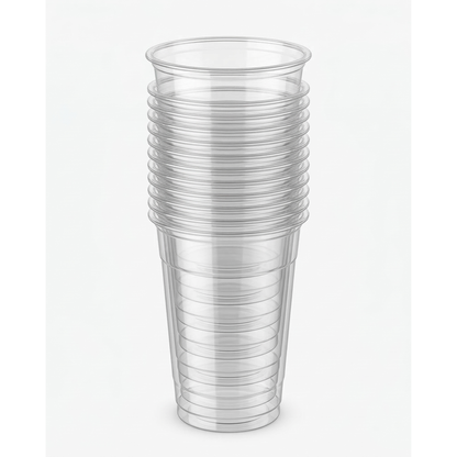 20 oz PET Clear Cold Cups | Plastic Cups for Iced Drinks, Smoothies & Beverages | 1000 per Case