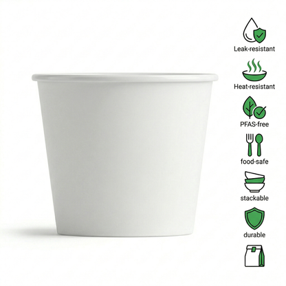 30 oz Paper Bowls | Bulk Extra Large Hot Food Bowls for Restaurants | 600 per Case