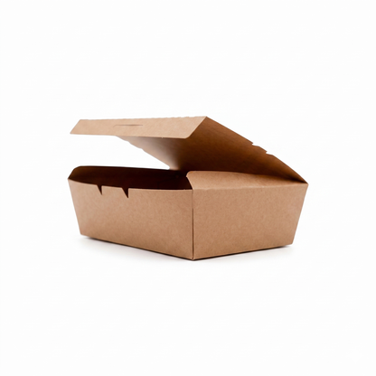 34 oz Kraft Paper Food Boxes | Takeout Containers for Restaurants & Catering | 300 per Case