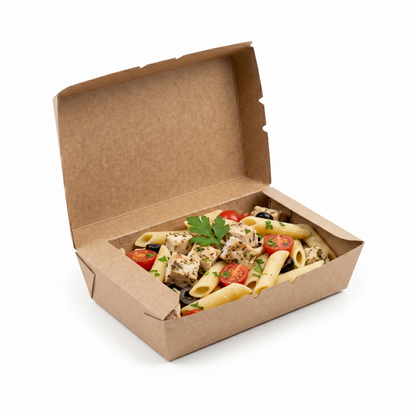 34 oz Kraft Paper Food Boxes | Takeout Containers for Restaurants & Catering | 300 per Case