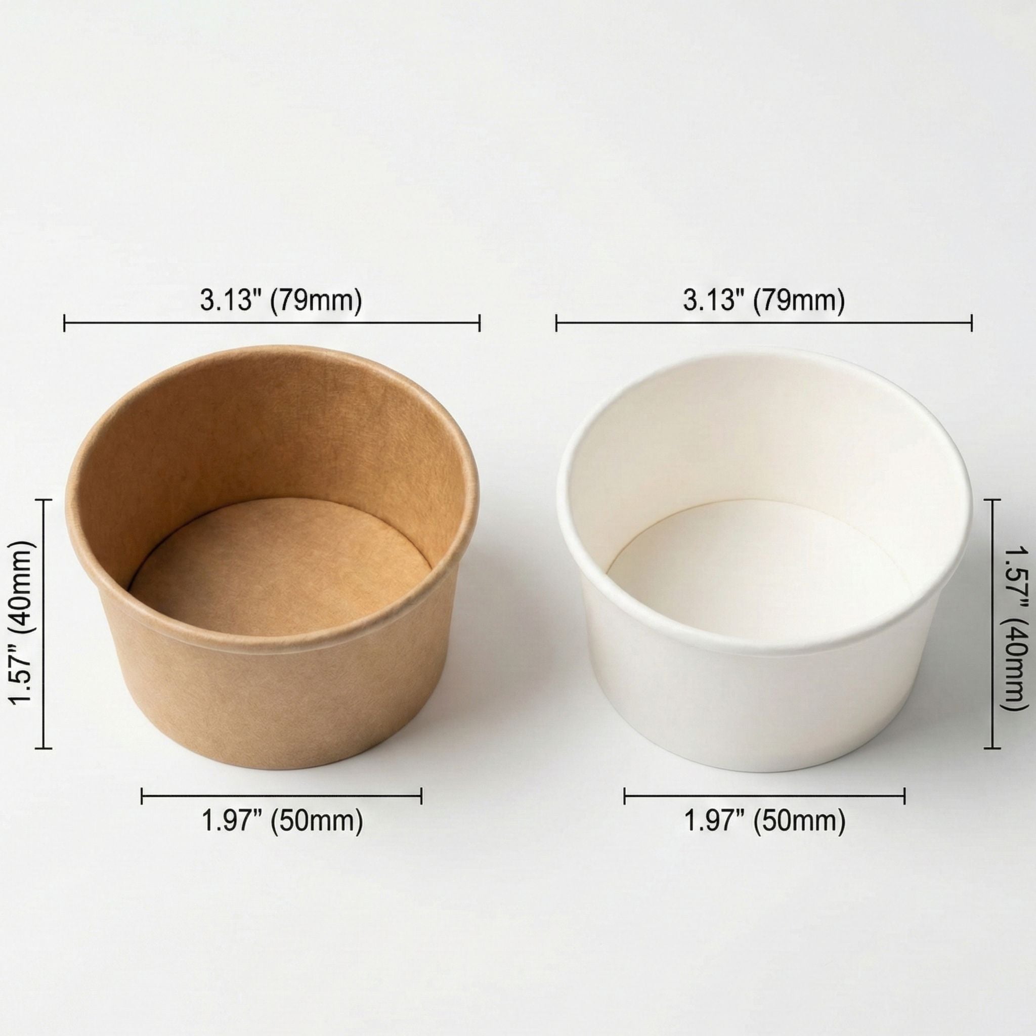 4 oz Paper Sauce Cups | Bulk Portion Cups for Restaurants | 2,000/Case