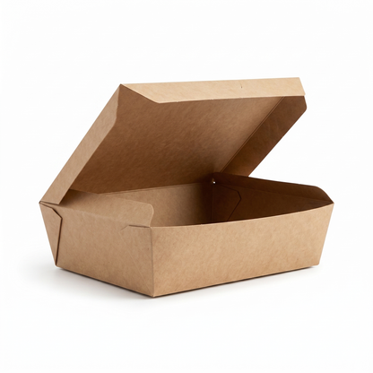 66 oz Kraft Paper Food Boxes | Extra Large Takeout Containers for Restaurants & Catering | 200 per Case