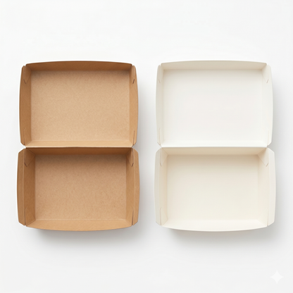 66 oz Kraft Paper Food Boxes | Extra Large Takeout Containers for Restaurants & Catering | 200 per Case