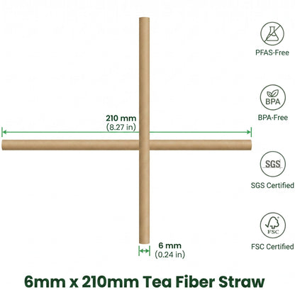 6 mm Tea Fiber Straws