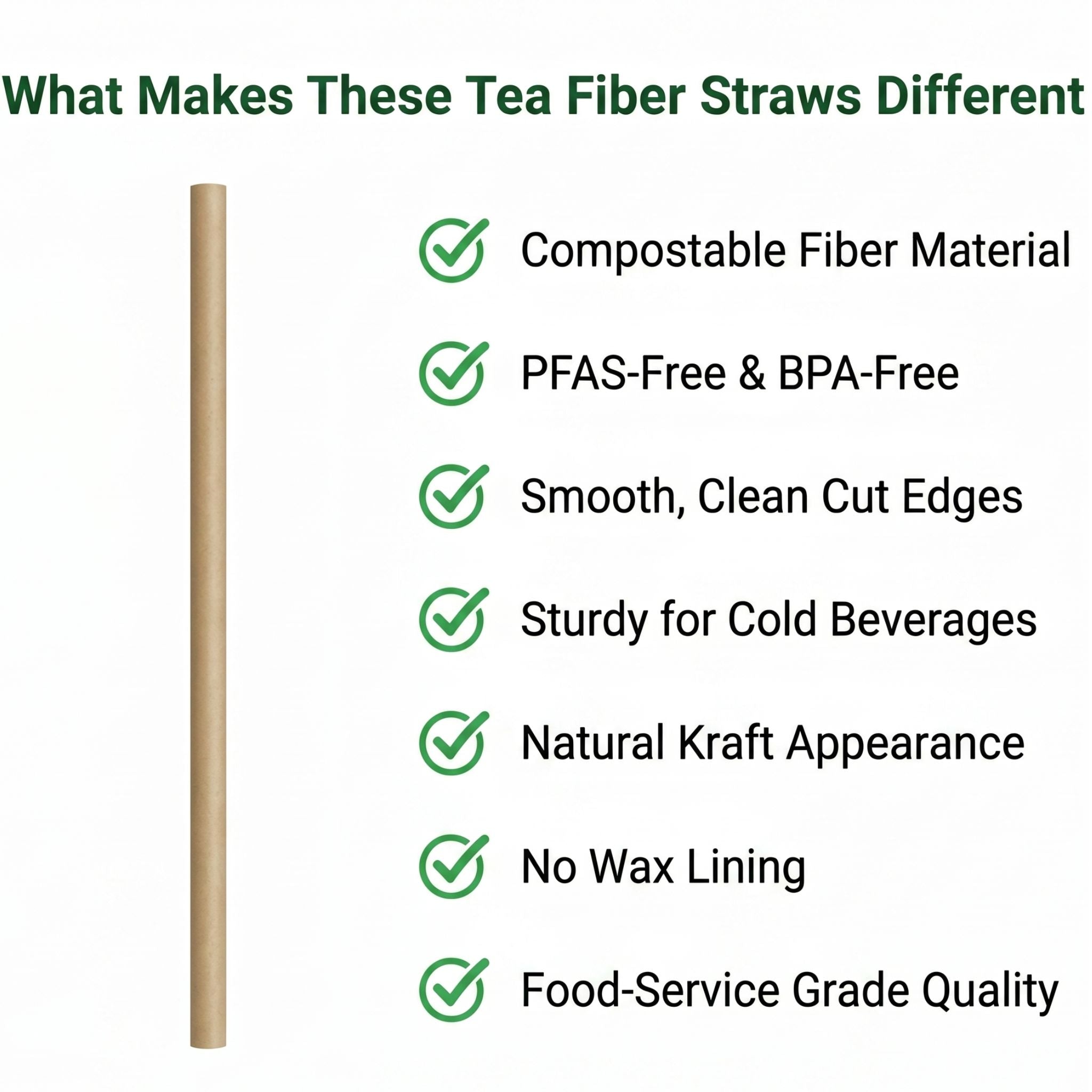 6 mm Tea Fiber Straws