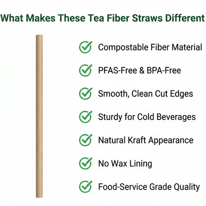 6 mm Tea Fiber Straws