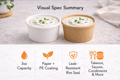 3.oz Sauce Cup