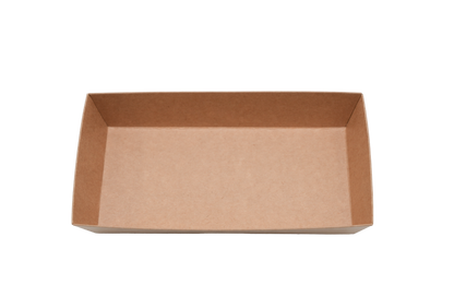 pastry 6" Rectangular Kraft Paper Tray