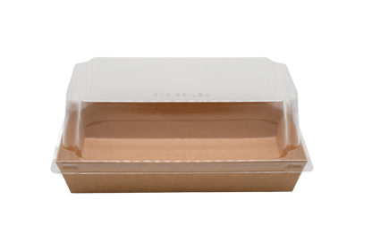 pastry 6" Rectangular Kraft Paper Tray