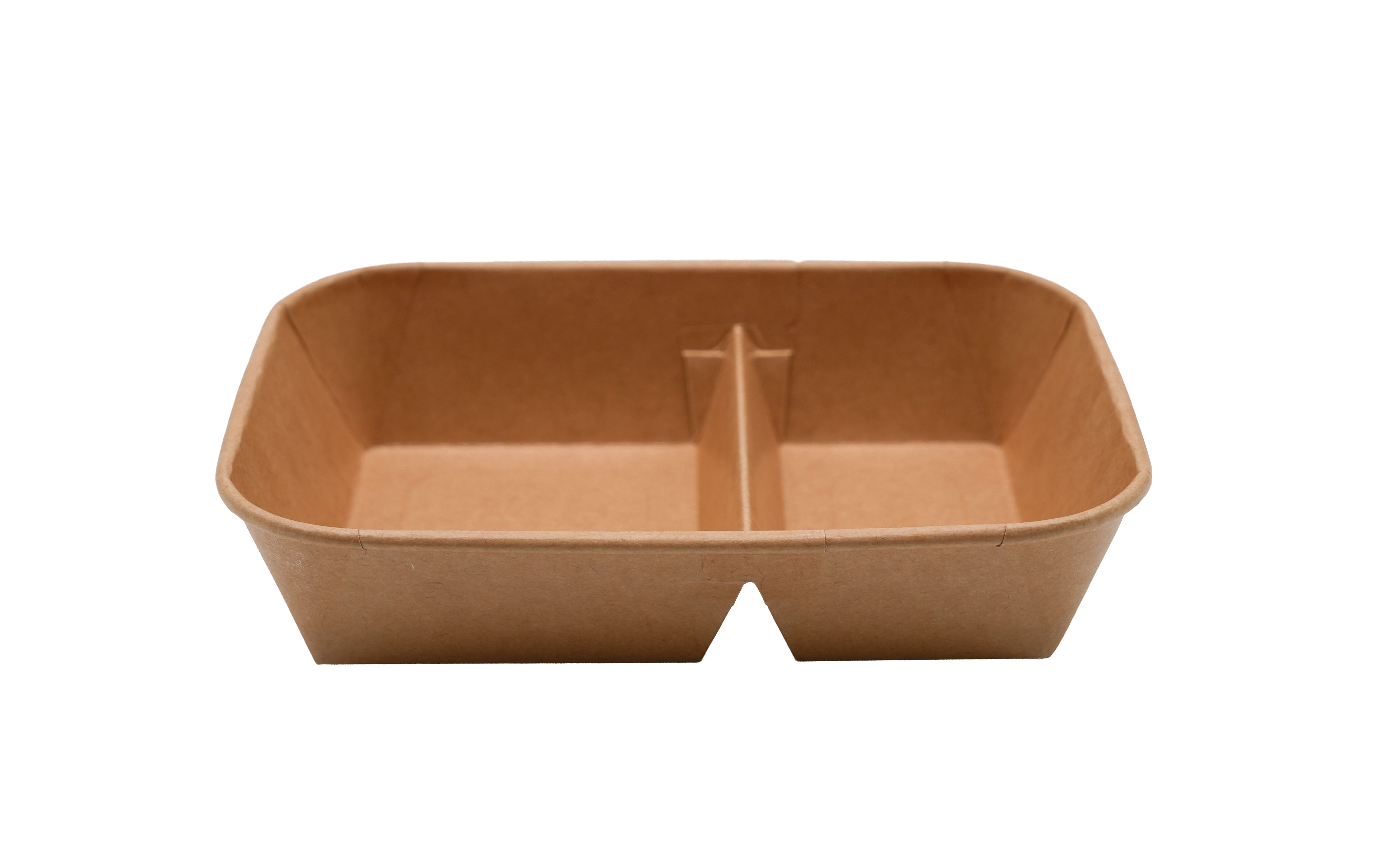 Rectangular Paper Food Box - Two Compartments