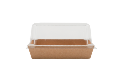 Pastry tray 6.6"/170mm Rectangular Kraft Paper Tray –